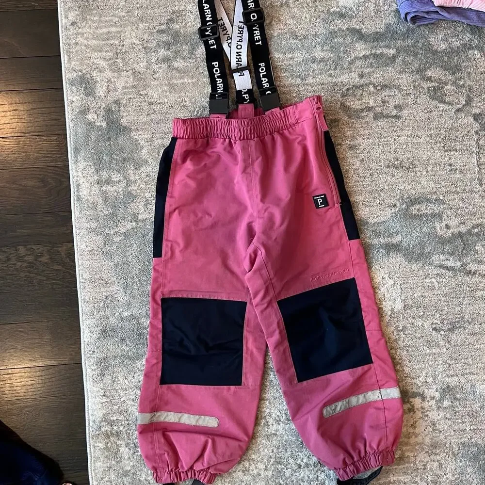 Polarn O. Pyret Kids Waterproof Performance Snowpants Pink 116 cm 5-6